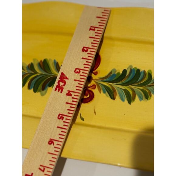 Gail‎ Pittman~Southern Living~15½" Tray~Sienna Garland Yellow Collector piece - Picture 6 of 7